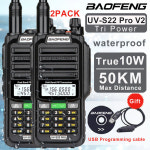 Baofeng UV-S22 프로 10W 전원 IP68 방수 워키토키 C타입 전원 N771 UHF VHF 장거리 UV-9R 플러스 FM 라디오 2024 2 개 : 옴니비즈6