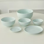 혼밥 식기세트 1인 그릇세트 일본 도자기그릇 6P : 로즈앤블랑