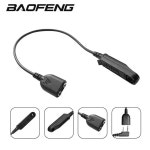 Baofeng UV-9R 프로 V2 오디오 어댑터 케이블 2 핀 K 플러그 이어폰 스피커 UV-S22 GMRS-9R UV-68 프로 V2 UV-XR 라디오 액세서리... 