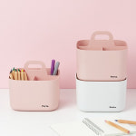 마이룸 포르타 비타 트롤리 수납함 칸막이 소품 화장품 리빙박스 정리함 손잡이 미니 수납바구니 펜정리 : 켄시아