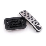 [누리정비]지프 그랜드 체로키 WL WL74 용 가스 브레이크 페달 2022 ~ 미끄럼 방지 알루미늄 합금 발판 풋 커버 액세서리 : 삼정윤상사