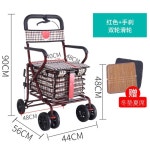 쇼핑카트 실버카 보조 유모차 할머니 노인보행기 23 에나멜프레임+베어링삼륜블루스트라이프 : 로체스토어