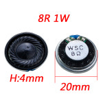 초박형 미니 라우드 스피커 8Ohm 1 W 8R 직경 20mm 26mm 32mm 36mm 2cm 2 3cm 6cm 3 두께 5mm Q-8R1W 23mm : 분당플렉스12
