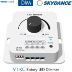 Skydance V KC 회전식 LED 조광기 단색 스트립 조명용 CH 8A 5 단계 조명 그라데이션 속도 0 00 조광 2V 24V DC V1-KC Only... 