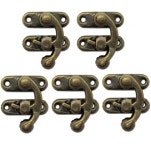 엔틱 잠금장치 레트로 잠금 고리 걸쇠 나무 보석 가방 상자 장식 자물쇠 (A0387) : 꼬슈 COSSU