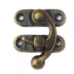 엔틱 잠금장치 레트로 잠금 고리 걸쇠 나무 보석 가방 상자 장식 자물쇠 (A0387) : 꼬슈 COSSU