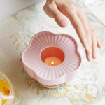 [다도 티워머] 예향원 핸드메이드 쁘띠 베이비핑크 매화 도자기 워머 E-10328 : 예향원