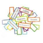 마그네틱 디자인 네임 택 8가지 색상 세트 사물함 냉장고 게시판 표시 (A0945) : 용천삼리