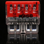 50pcs 2273 204 커넥터 led 컴팩트 스플라이싱 4 콘 100 빨간 : 분당플렉스13