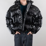 남자유광패딩 웰론패딩 : 333studio