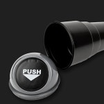 체온정 자동차 전용 쓰레기통 컵홀더 미니 뚜껑 세련된 휴지통 푸시 앞좌석 원터치 차량용 : 어너더라이프