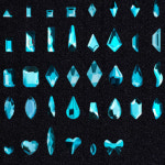 가/성/비 P833 아쿠아블루 스톤 38종 (10개) : 뷰티써플라이