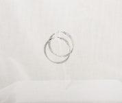 제이비끄 | 제이비끄 50mm 스파클 후프 귀걸이 [화이트골드,골드,로즈골드] : 제이비끄 Jbiq
