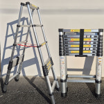 접이식 사다리 안테나 A형 가정용 알루미늄 2.6m 작업용 ALA26 접이식계단 : 노란공구