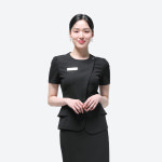 여성 사무복 유니폼 병원 실장 데스크 안내 비서 승무원 호텔 에스테틱 O-CU 273 (하복) : 참UNIFORM