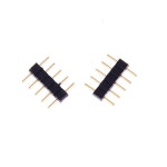 LED 스트립 커넥터 RGBW 더블 수 4 핀 5 2835 5050 램프용 10 RGB 4Pin 남성 삽입 : 분당플렉스13