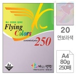 DDH 색지 A4 20연보라 250매 컬러용지 고급복사용지 복사용색상지 : 망리단길