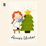 [오동통 빨강머리앤] 겨울 엽서 (2종 중 선택/ 규격 사이즈) : 얄짜 스토어