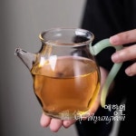 [다도 다기] 예향원 핸드메이드 컬러 핸들 포트 글라스 공도배 숙우 P-8219 : 예향원