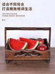 귀여운 트레이 베이커리트레이 카페 예쁜쟁반 플레이팅 우드 우드트레이 원목 손잡이 과일 쟁반 : 위시앤딜03
