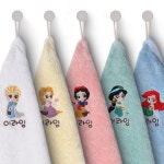 어린이집 유치원 고리 수건 답례품 미니 손수건 핸드타올  : 오목맘네