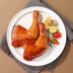 꼬꼬밸리 부드러운 참숯 통살 통닭다리 훈제 구이 160g / 편의점 스모크 치킨 닭다리살 : 라우팜