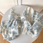 에뜨왈 로브 쓰리피스잠옷세트 파자마세트 여성잠옷 : 비숑언니