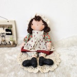 스위티퀼트 완제품 퀼트 컨츄리인형 겨울이 손바느질 인형 : 스위티퀼트