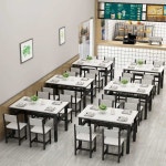 식당테이블 4인 포세린 고기집 불판 카페 다이닝 공방 100cm : RGO몰