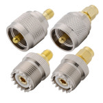 황동 암수 RF 동축 어댑터 커넥터 와이어 터미널 SO 239 PL 259 UHF SO239 PL259 SMA 4 : 분당플렉스18