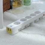더슬림 USB 개별2구 30W A+C 1.5m / 고용량 국산 USB 고속충전 멀티탭 : 네모탭스토어