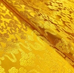 자수 원단 옷감 칠색상운 비단을 짜는 의류 금포켓 원단과 빈티지 핸드메이드 DIY 실크 01 황금색 : 라포디드