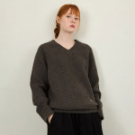 [웬즈데이오아시스]올웨이즈 크롭 벌키 브러쉬 심볼 니트 3COLOR : 웬즈데이오아시스