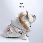 애견옷 강아지옷 애견패딩 대형패딩 중형견 강아지패딩 강아지 패딩 겨울옷 애견 강아지겨울옷 소형견패딩 흰색 M(3-5kg) : 반값마켙
