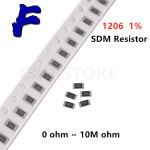 200Pcs 1 1206 SMD 저항 10M 1/4W 0 10 100 150 330 ohm 1K 2 2K 4 7K 10K 100K 1R 10R 100R 150R 220 0R : 분당플렉스19