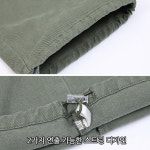 겨울 남성 기모 카고 건빵 와이드 통 일자 스트링 조거 밴딩 면 청 바지 팬츠 DE053 : gaury