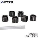 ZTTO-자전거 스루 액슬 너트 M12 M15 자전거 휠 스레드 허브 샤프트 꼬치 캡, 1.0/1.5/1.75mm 나사 피치 : 도원사랑