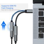 c타입usb S24 울트라 탭 S9 픽셀 8 15 프로 원플러스 12 12R 용 C타입 어댑터 2 인 USB C 잭 HIFI DAC/Pd 60w type-c and 3.5mm 1... 