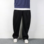 벌룬 와이드 원턱 기모 남성 트레이닝바지 오버핏 츄리닝 겨울 팬츠 DE058 : gaury