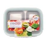 스텐락 퓨어멀티 직사각 2구 도시락 300ml : 규리네 주방