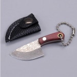 미니어처 나이프 키링 열쇠고리 피규어 펜던트 가죽커버 미니 중식도 미니칼 (A0578) : 꼬슈 COSSU