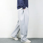 벌룬 와이드 원턱 기모 남성 트레이닝바지 오버핏 츄리닝 겨울 팬츠 DE058 : gaury