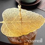 차거름망 미니 채반 나뭇잎 디자인 실버 골드 미세 차거름망 티 걸름망 잎 도구 : cssmall