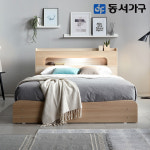 동서가구 토미 LED 수납침대 멀티 슈퍼싱글사이즈 침대 + 양면매트리스 DF638353 : 동서가구