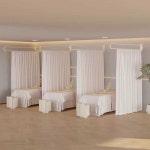 뷰티샵파티션 U자형 크림화이트 피부샵 커튼봉 가림막 침대 금색 2m U자 기둥+링 : Global Tools