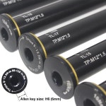 HEPPE MTB 다운 힐 자전거 스루 액슬 프론트 포크 리어 허브 샤프트 꼬치 솔리드 M12 M15 P1.5 사이클링 퀵 릴리스 부품 : 도원사랑