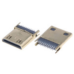 하팅커넥터 HDMI 암 수 SMD 표면 미니 납땜 리플로우 커넥터 가능 핀 PCB 직각 C : 비비마이라이프