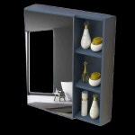 욕실 상부장 거울 수건장 교체 욕실 벽걸이 형 보관 거울 수건걸이 흰색거울 60x70 : 유디드