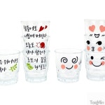 태민상점 이색 소주잔4p 예쁜소주잔 기념일선물 커플용품 : k-마트