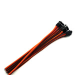 1Pcs 브라운 레드 오렌지 JR 타입 싱글 헤더 남성 30 코어 연장 리드 서브 모터 용 와이어 10 cm/15 cm/20 cm/25 cm/30 cm/50 cm 10cm... 